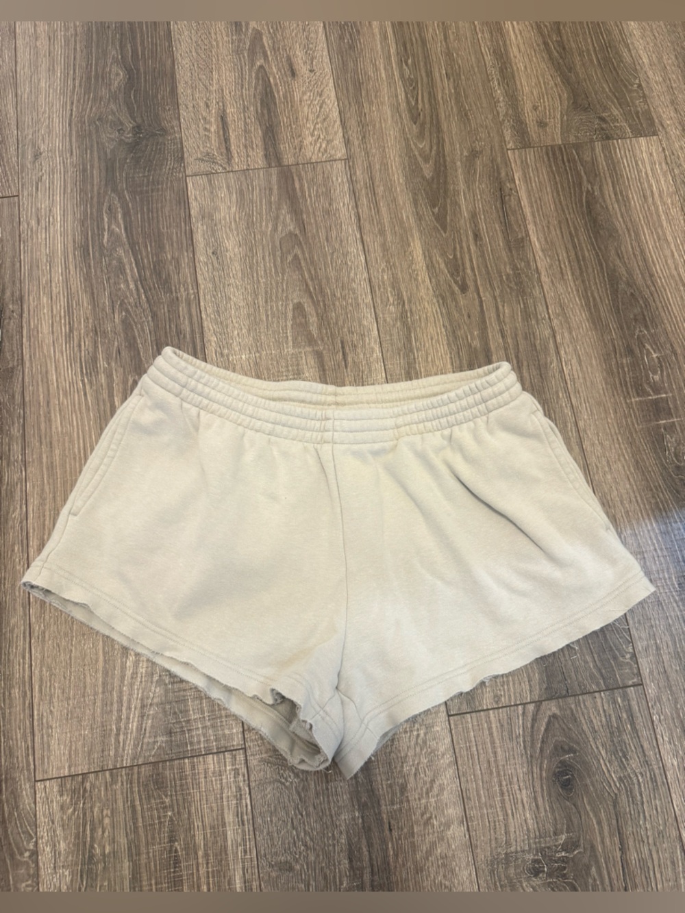 Skims Women’s Beige Bone Sweat Shorts Size L